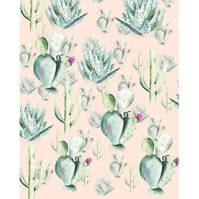 KOMAR Rosa Blumen Tapete - 2m x 2.5m - Wandbeklebung KOMAR Rosa Blumen Tapete - 2m x 2.5m - Wandbeklebung