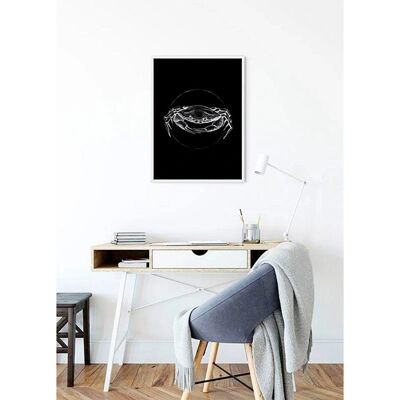 KOMAR Poster Crab Black - 70cm x 50cm - Tiere, bunt - Innenbereich KOMAR Poster Crab Black - 70cm x 50cm - Tiere, bunt - Innenbereich