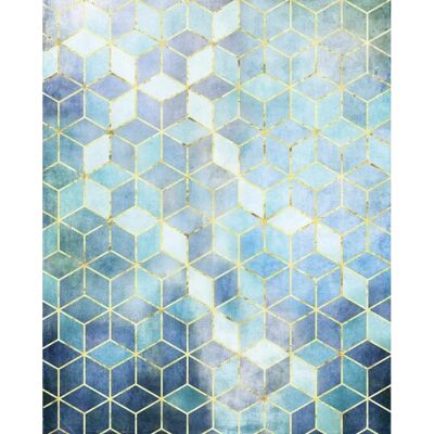 KOMAR Mosaik Tapete - Blau Grau - 200x250cm - Wandbelag KOMAR Mosaik Tapete - Blau Grau - 200x250cm - Wandbelag