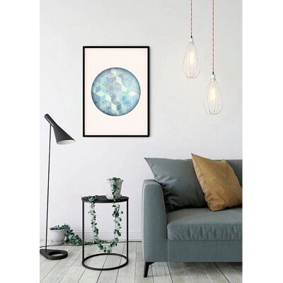 KOMAR Mosaik Circle Azzuro - Formen Kunst - Poster KOMAR Mosaik Circle Azzuro - Formen Kunst - Poster