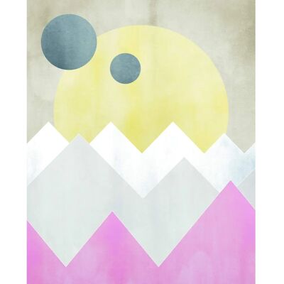 KOMAR Sunrise Spring Bunt Formen-Kunst Poster - Poster KOMAR Sunrise Spring Bunt Formen-Kunst Poster - Poster