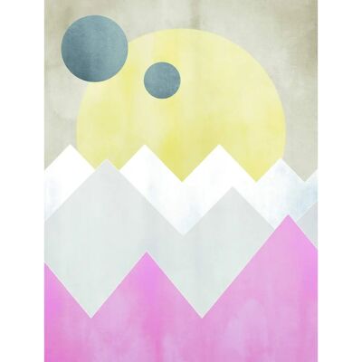 KOMAR - Sunrise Spring - Formen-Kunst - bunt - Poster KOMAR - Sunrise Spring - Formen-Kunst - bunt - Poster