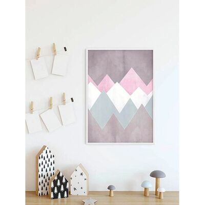 KOMAR Sunrise Mountain Gentle - Natur, bunt, 50x70cm Poster KOMAR Sunrise Mountain Gentle - Natur, bunt, 50x70cm Poster