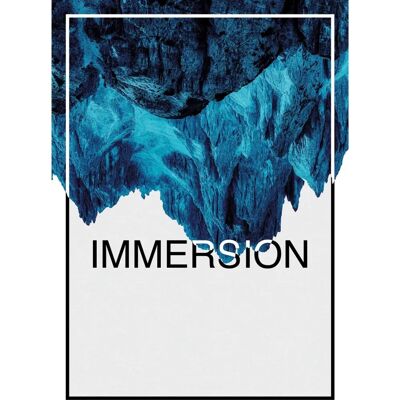 KOMAR Immersion Blue - Bunte Abstrakte Sprüche Poster KOMAR Immersion Blue - Bunte Abstrakte Sprüche Poster