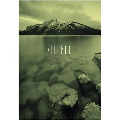 KOMAR Word Lake Silence Sand - Póster Rectangular de Naturaleza KOMAR Word Lake Silence Sand - Póster Rectangular de Naturaleza