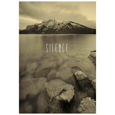 KOMAR - Word Lake Silence Sand - Natur - 30x40 cm - Poster KOMAR - Word Lake Silence Sand - Natur - 30x40 cm - Poster