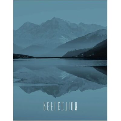 KOMAR Weltsee Reflexion Stahl Grau Poster - Poster KOMAR Weltsee Reflexion Stahl Grau Poster - Poster