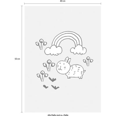 KOMAR Scribble Bunny Färgglad Inomhusposter - Djur KOMAR Scribble Bunny Färgglad Inomhusposter - Djur