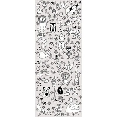 KOMAR Scribble Park Panel Tapete - Vlies 100x250cm KOMAR Scribble Park Panel Tapete - Vlies 100x250cm