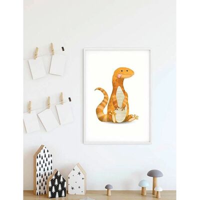 KOMAR Niedliches Tier-Eidechsen-Poster - Tiere - Innenbereich KOMAR Niedliches Tier-Eidechsen-Poster - Tiere - Innenbereich