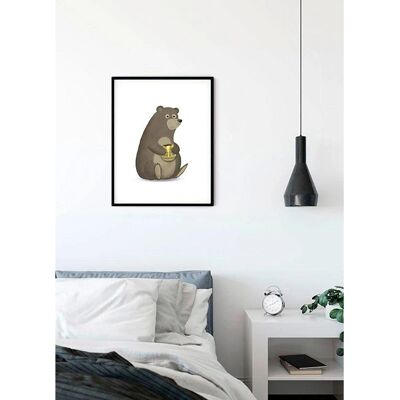 KOMAR Poster "Cute Animal Bear" bunt - 50x70 cm KOMAR Poster "Cute Animal Bear" bunt - 50x70 cm
