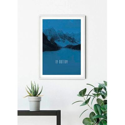 KOMAR - Word Lake In Motion Blue - Natur - Poster KOMAR - Word Lake In Motion Blue - Natur - Poster