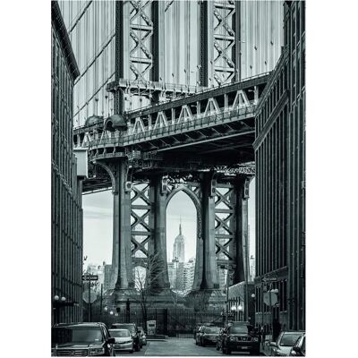 KOMAR Brooklyn Bridge Poszter - Városok, Színes - Poszter KOMAR Brooklyn Bridge Poszter - Városok, Színes - Poszter