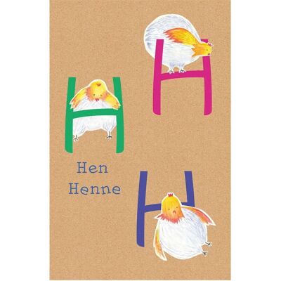 KOMAR ABC Animal H Bunt Poster - Indoor KOMAR ABC Animal H Bunt Poster - Indoor