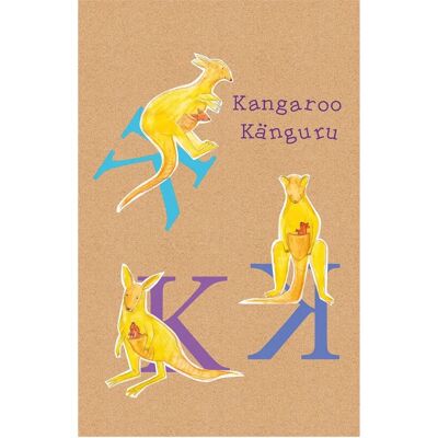 KOMAR ABC Animal K Poster - Buchstaben, bunt - 50x70cm KOMAR ABC Animal K Poster - Buchstaben, bunt - 50x70cm