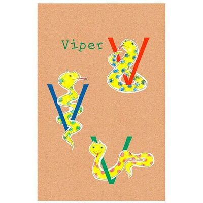 KOMAR ABC Animal T Bunt Poster - Poster KOMAR ABC Animal T Bunt Poster - Poster
