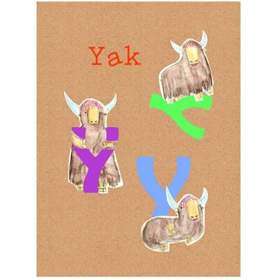 KOMAR ABC Animal T bunt Poster - Poster KOMAR ABC Animal T bunt Poster - Poster