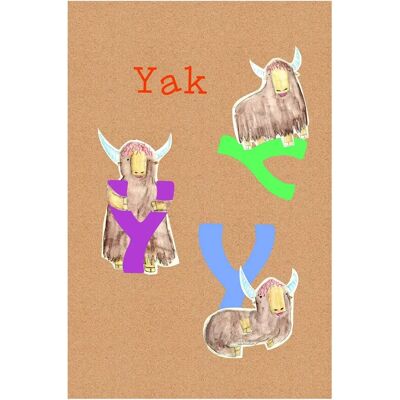 KOMAR - ABC Animal T - Bunt - Poster KOMAR - ABC Animal T - Bunt - Poster