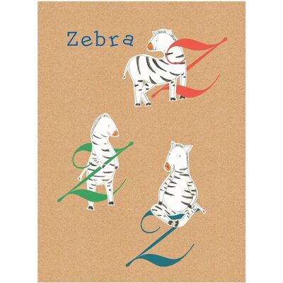 KOMAR ABC Animal T Bunt - Poster KOMAR ABC Animal T Bunt - Poster