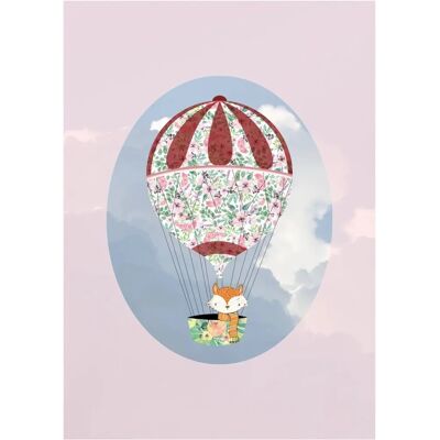 KOMAR - Happy Balloon Rose - 30x40 cm - Mehrfarbig - Poster KOMAR - Happy Balloon Rose - 30x40 cm - Mehrfarbig - Poster