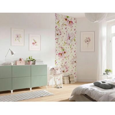 KOMAR Rosa Blumen Wandtapete - Tapete KOMAR Rosa Blumen Wandtapete - Tapete