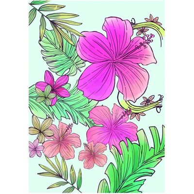 KOMAR Ariel Flowers Bunt Poster - Poster KOMAR Ariel Flowers Bunt Poster - Poster