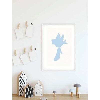 KOMAR Cinderella Bird Poster - 40x50cm - Disney, blau, indoor KOMAR Cinderella Bird Poster - 40x50cm - Disney, blau, indoor
