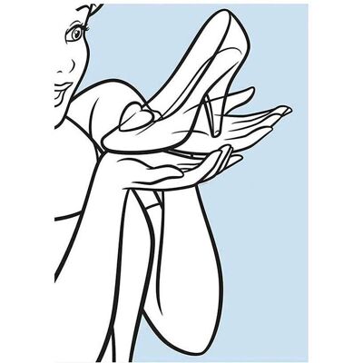 KOMAR - Cinderella Glass Shoe - 30x40 cm - Disney - Póster KOMAR - Cinderella Glass Shoe - 30x40 cm - Disney - Póster