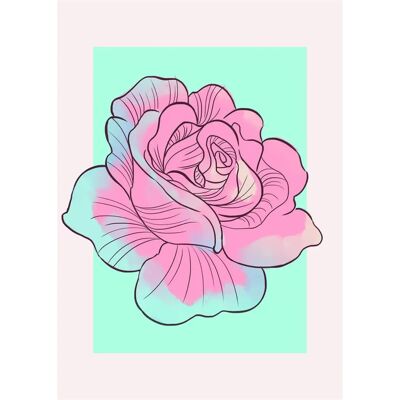 KOMAR Disney Cinderella Rose Kunstdruck - Bunt, 50x70cm, Kinder & Zuhause KOMAR Disney Cinderella Rose Kunstdruck - Bunt, 50x70cm, Kinder & Zuhause