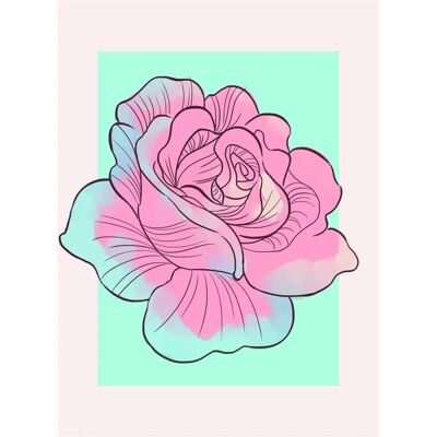 Póster KOMAR Cinderella Rose Colorido Disney - Póster Póster KOMAR Cinderella Rose Colorido Disney - Póster