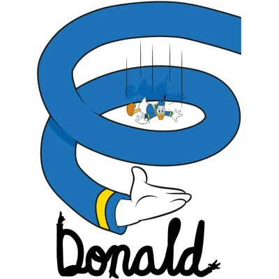 KOMAR Donald Duck Spiral - 40x50cm - Poster KOMAR Donald Duck Spiral - 40x50cm - Poster