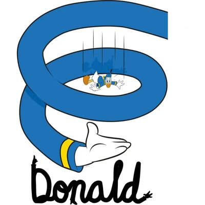 KOMAR Donald Duck Spiral Poster - 30x40cm - Kinderzimmer & Raumdekor KOMAR Donald Duck Spiral Poster - 30x40cm - Kinderzimmer & Raumdekor