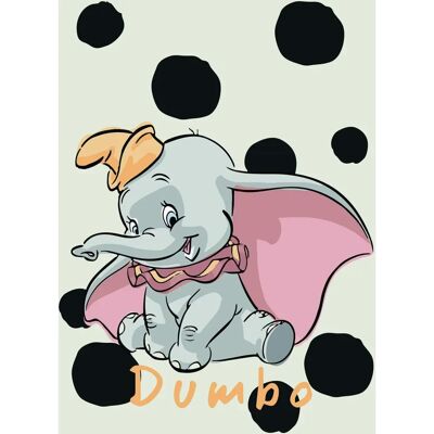 Affiche KOMAR Dumbo Dots - 50x70cm, Disney, Décor Coloré Affiche KOMAR Dumbo Dots - 50x70cm, Disney, Décor Coloré