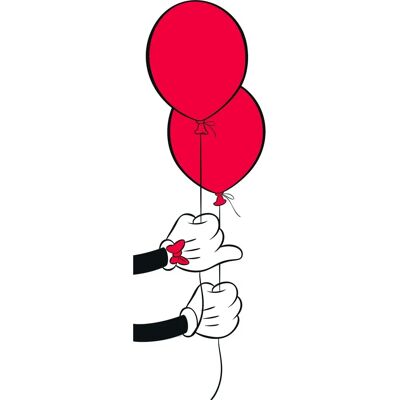 KOMAR Mickey Mouse Balloon Poster - 50x70cm Disney Kinderzimmer Wanddeko KOMAR Mickey Mouse Balloon Poster - 50x70cm Disney Kinderzimmer Wanddeko
