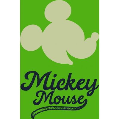 KOMAR Mickey Mouse Grüner Kopf Poster - Kinderzimmerdeko KOMAR Mickey Mouse Grüner Kopf Poster - Kinderzimmerdeko