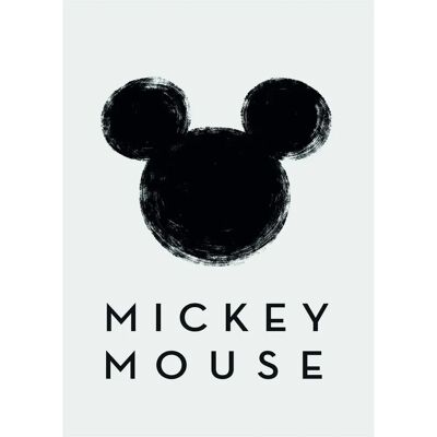 KOMAR Weißer Mickey Mouse Silhouette Poster - 30x40 cm Dekor KOMAR Weißer Mickey Mouse Silhouette Poster - 30x40 cm Dekor