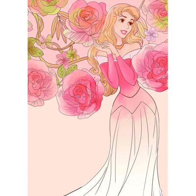 KOMAR Schlafende Schönheit Rosen Poster - Romantische Disney Wandkunst für Kinder & Schlafzimmer KOMAR Schlafende Schönheit Rosen Poster - Romantische Disney Wandkunst für Kinder & Schlafzimmer