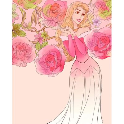 Póster Dormilona Rosa de La Bella Durmiente - Disney, Multicolor, 40x50cm, Interior Póster Dormilona Rosa de La Bella Durmiente - Disney, Multicolor, 40x50cm, Interior