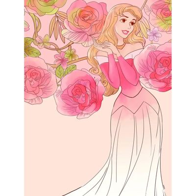 KOMAR La Bella Durmiente Rosas - Arte de Pared para Niños KOMAR La Bella Durmiente Rosas - Arte de Pared para Niños