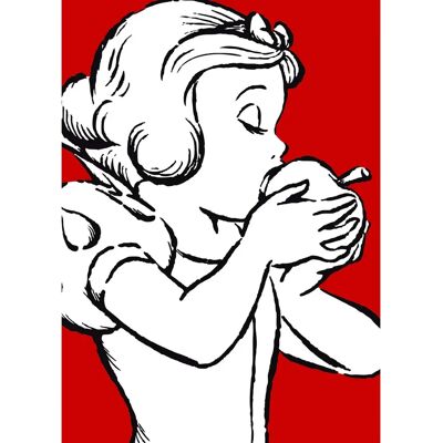 KOMAR Disney Schneewittchen Apfel Poster - 50x70 cm KOMAR Disney Schneewittchen Apfel Poster - 50x70 cm