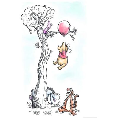 KOMAR Winnie Pooh Hang on Poster - Disney Kids Room Decor KOMAR Winnie Pooh Hang on Poster - Disney Kids Room Decor