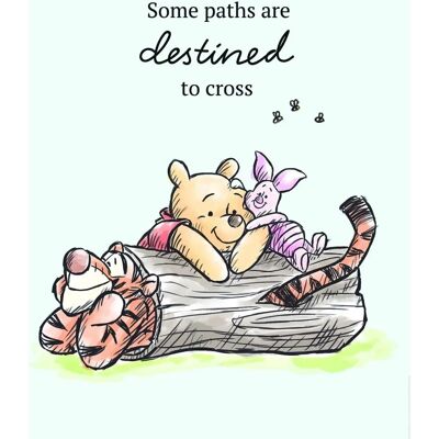 Póster Disney Winnie Pooh Path - Decoración infantil Póster Disney Winnie Pooh Path - Decoración infantil