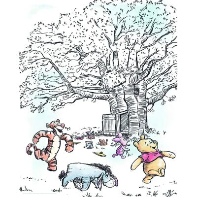 Affiche KOMAR Winnie Pooh Playground - Art Disney Colorée Affiche KOMAR Winnie Pooh Playground - Art Disney Colorée
