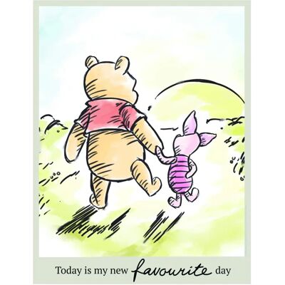 KOMAR Winnie Pooh Today Poster - Bunt, 40x50 cm - Poster KOMAR Winnie Pooh Today Poster - Bunt, 40x50 cm - Poster
