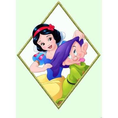 KOMAR Schneewittchen & Dopey Poster - Kinderzimmer Dekor KOMAR Schneewittchen & Dopey Poster - Kinderzimmer Dekor