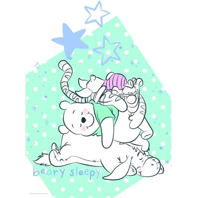 KOMAR Winnie Pooh Beary Sleepy Póster Colorido - Póster KOMAR Winnie Pooh Beary Sleepy Póster Colorido - Póster