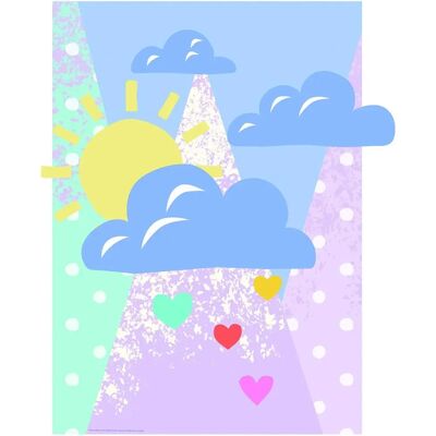 KOMAR Winnie Pooh Clouds Disney Kinderzimmer Wandbild KOMAR Winnie Pooh Clouds Disney Kinderzimmer Wandbild