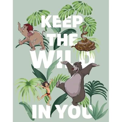 KOMAR Jungle Book Keep the Wild Poster - 50x70cm - Disney Kinderzimmer Dekor KOMAR Jungle Book Keep the Wild Poster - 50x70cm - Disney Kinderzimmer Dekor