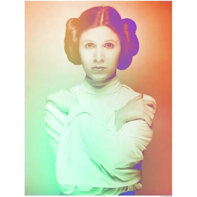 KOMAR Star Wars Leia Bunt Wandbild 40x50cm KOMAR Star Wars Leia Bunt Wandbild 40x50cm