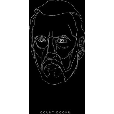 Sanders & Sanders Star Wars Dooku Poster - 30x40cm - Wandbild Sanders & Sanders Star Wars Dooku Poster - 30x40cm - Wandbild
